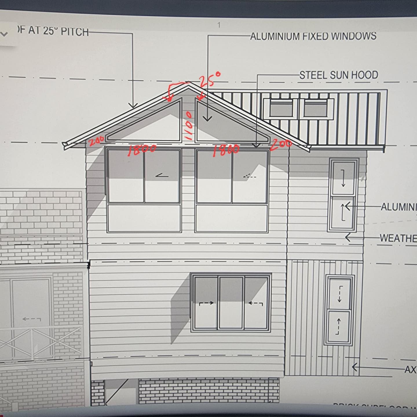 The drawings the job was built from