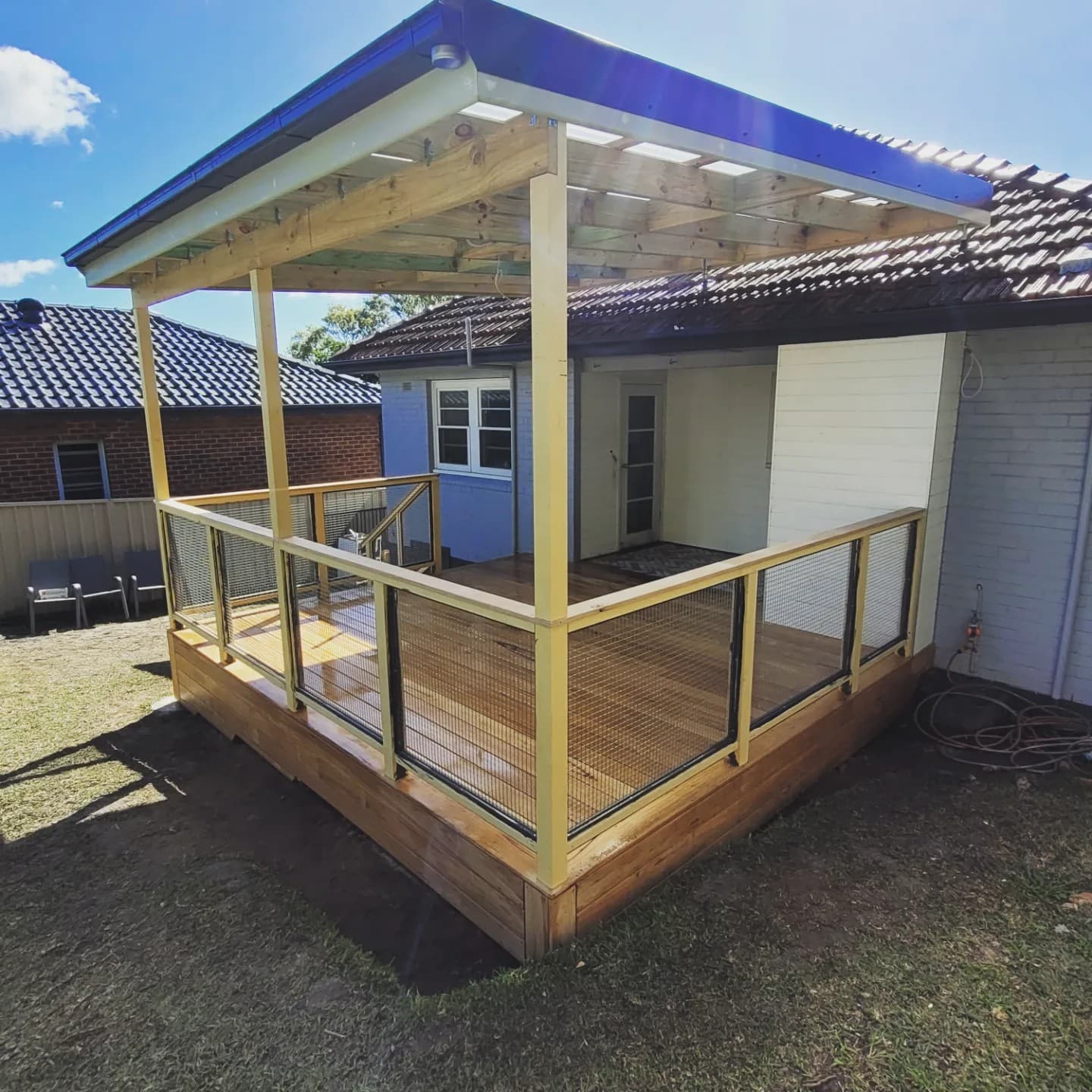 Outdoor entertaining area and pergola